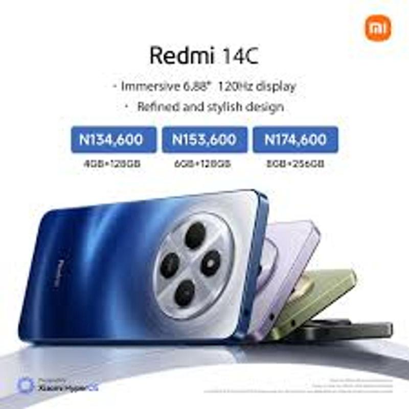 Smartphone Xiaomi Redmi 14C Global 128GB 4GB RAM Dual SIM Tela